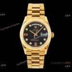 Swiss 2834 Rolex DayDate 36 President Yellow Gold Diamod-set Replica watch_th.jpg